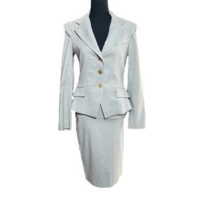 Isabel De Pedro Women’s Suit Jacket & Skirt Size 6 Designer Made in Spain